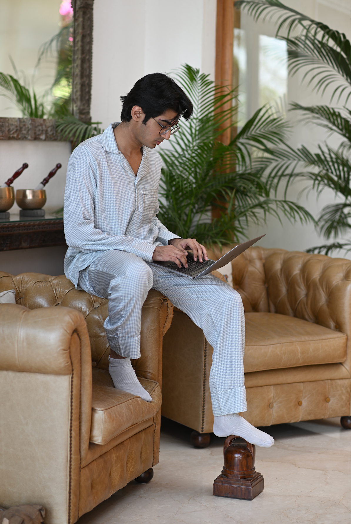Houndstooth Trousers- Menswear