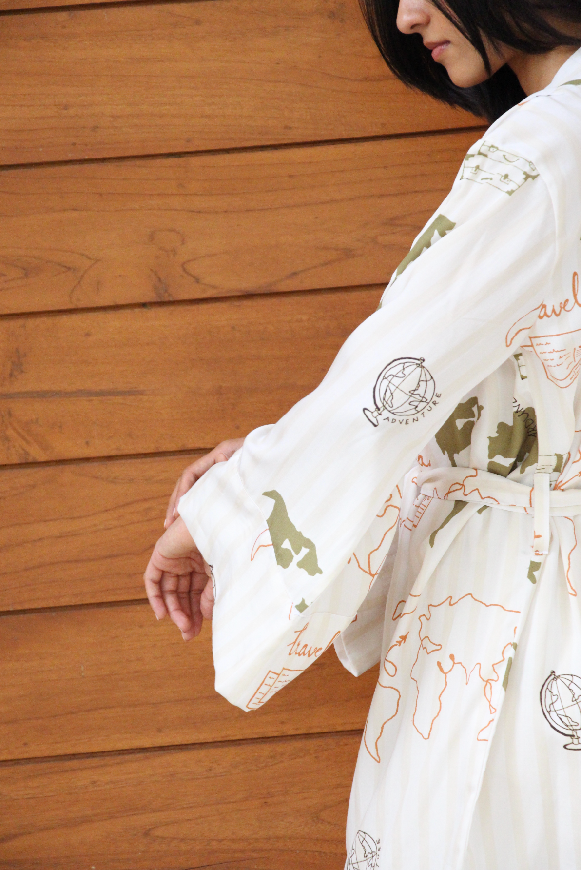 White Travel Kimono