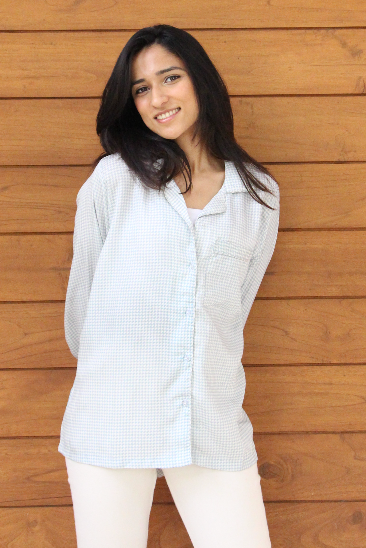 Houndstooth Twill Shirt