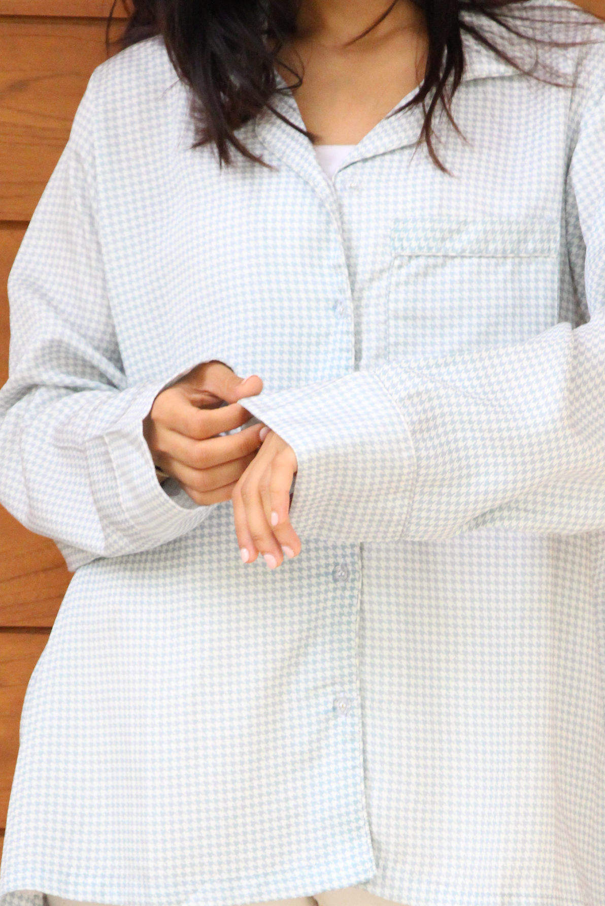 Houndstooth Twill Shirt