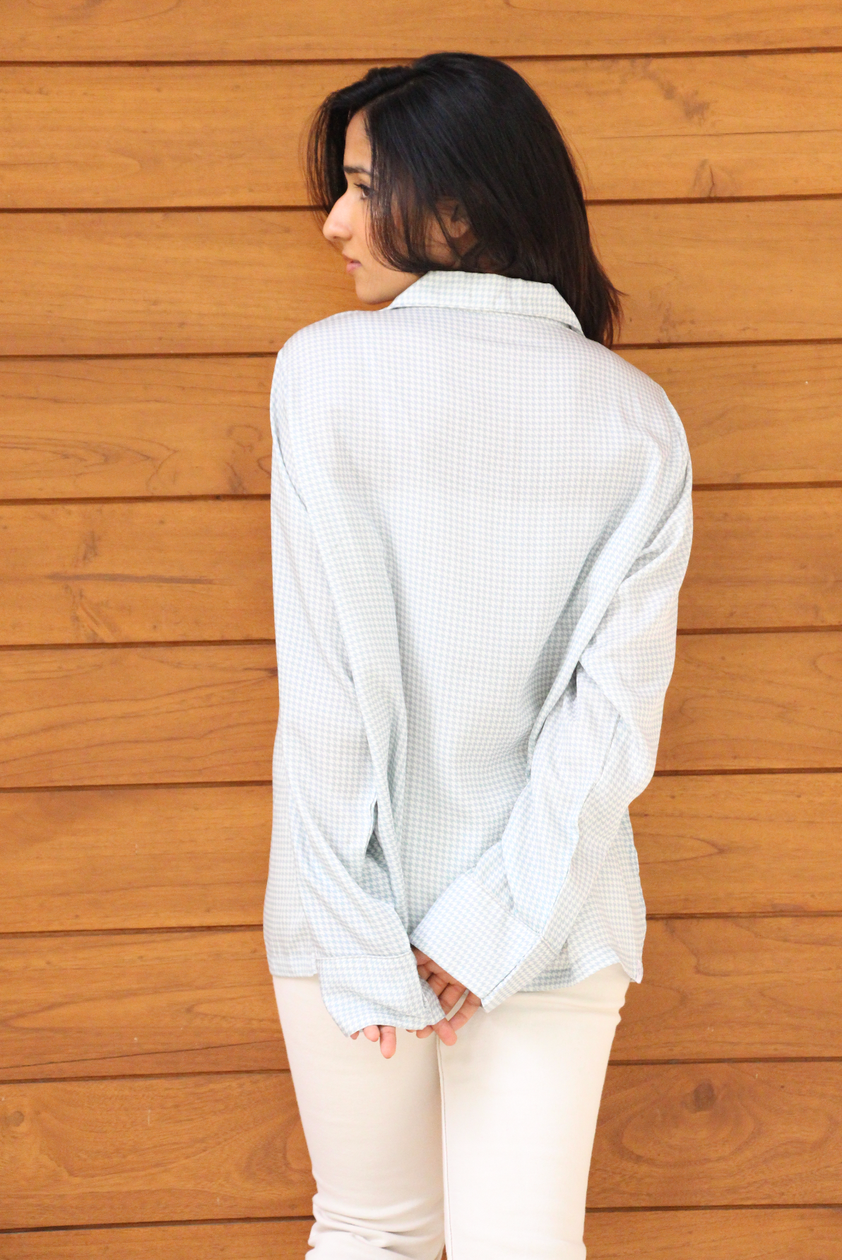 Houndstooth Twill Shirt