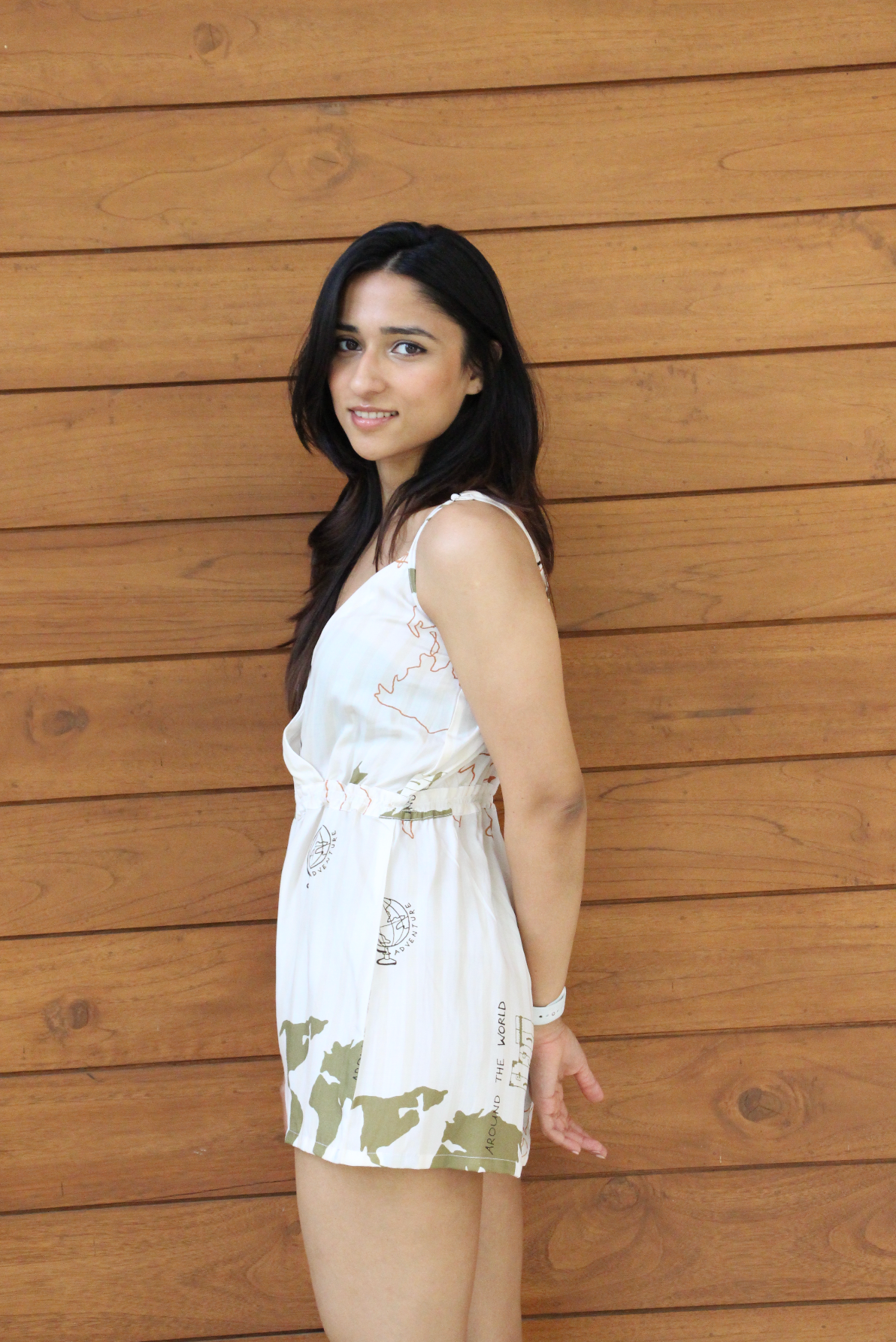 White Travel Romper