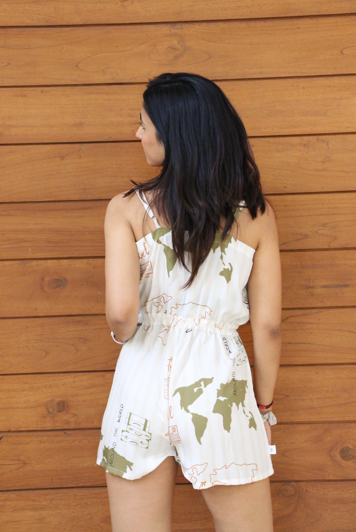 White Travel Romper