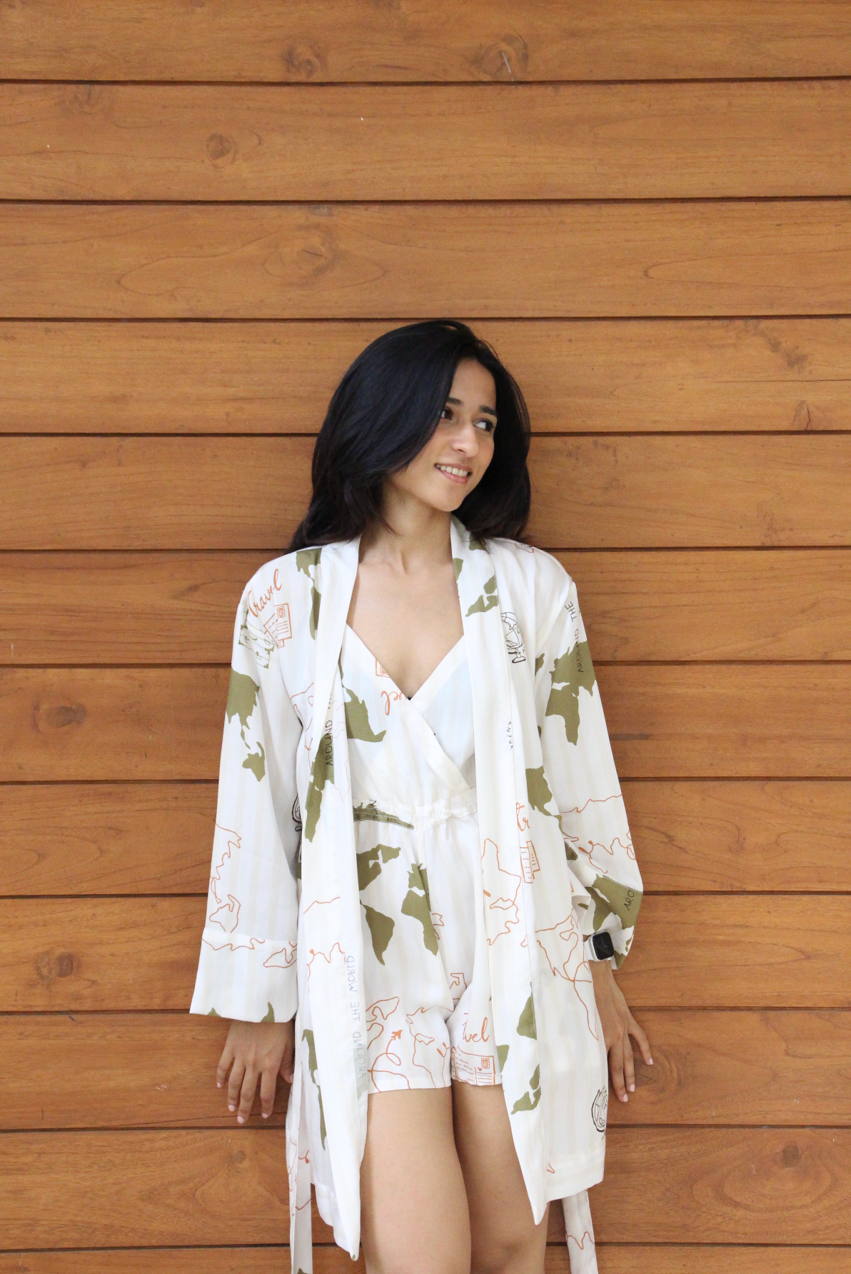 White Travel Kimono