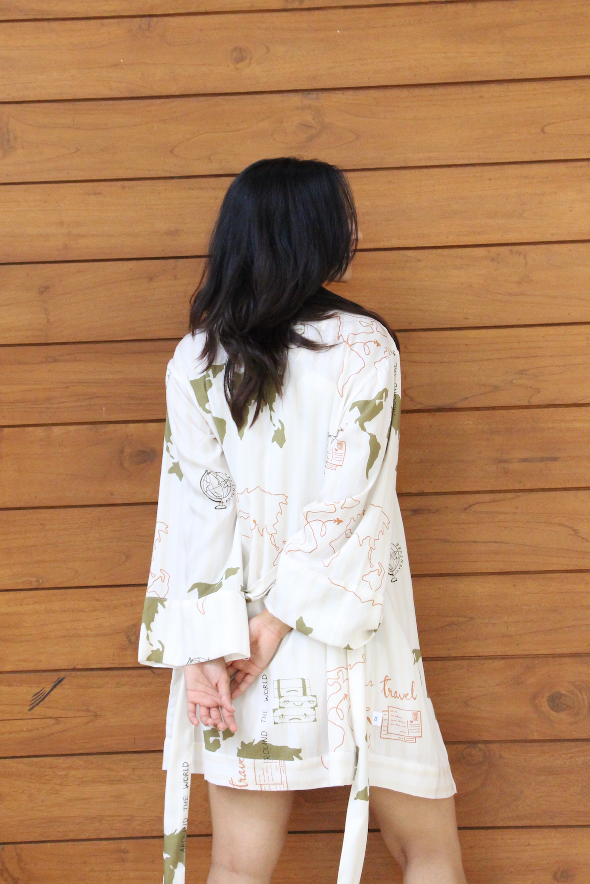 White Travel Kimono