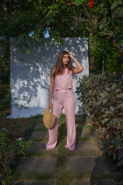 Pink Houndstooth Trousers